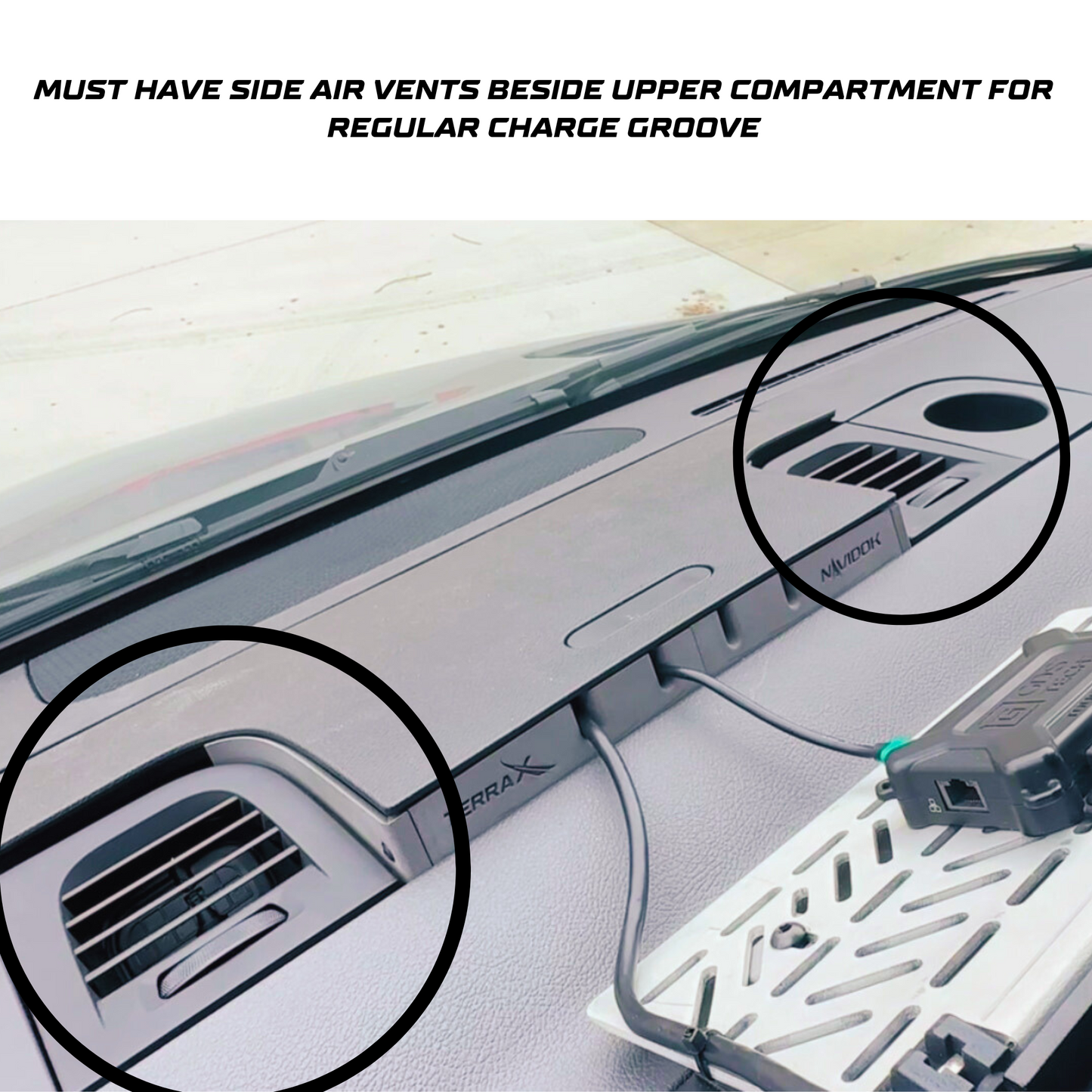 Charge Groove - Mercedes Sprinter Console Cable Organizer