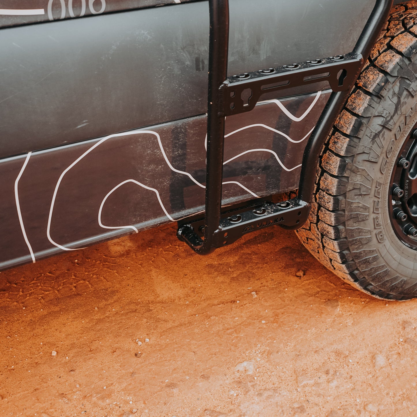 Pre-Order | Sprinter Side Mount Ladder - Wheel Wrap