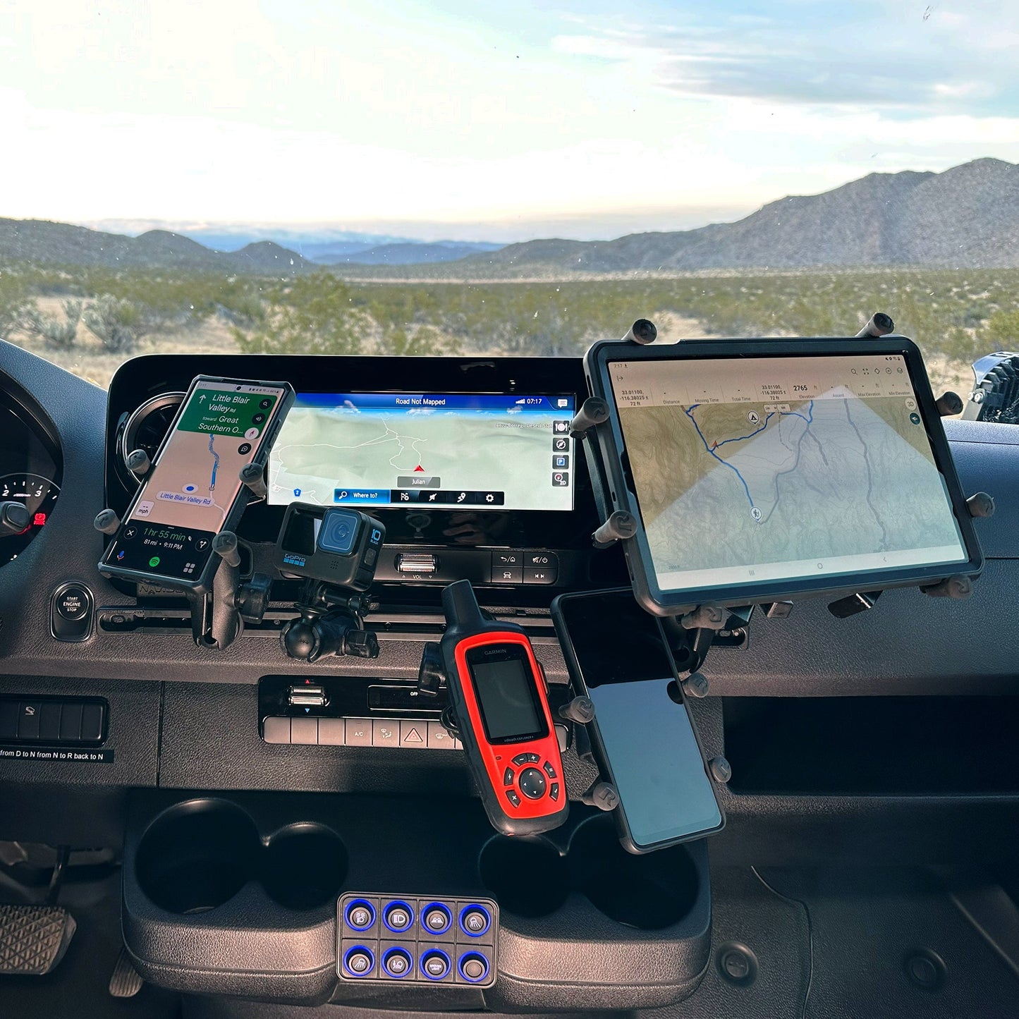 NAVIDOK Overlander - Mercedes Sprinter Dash Mount