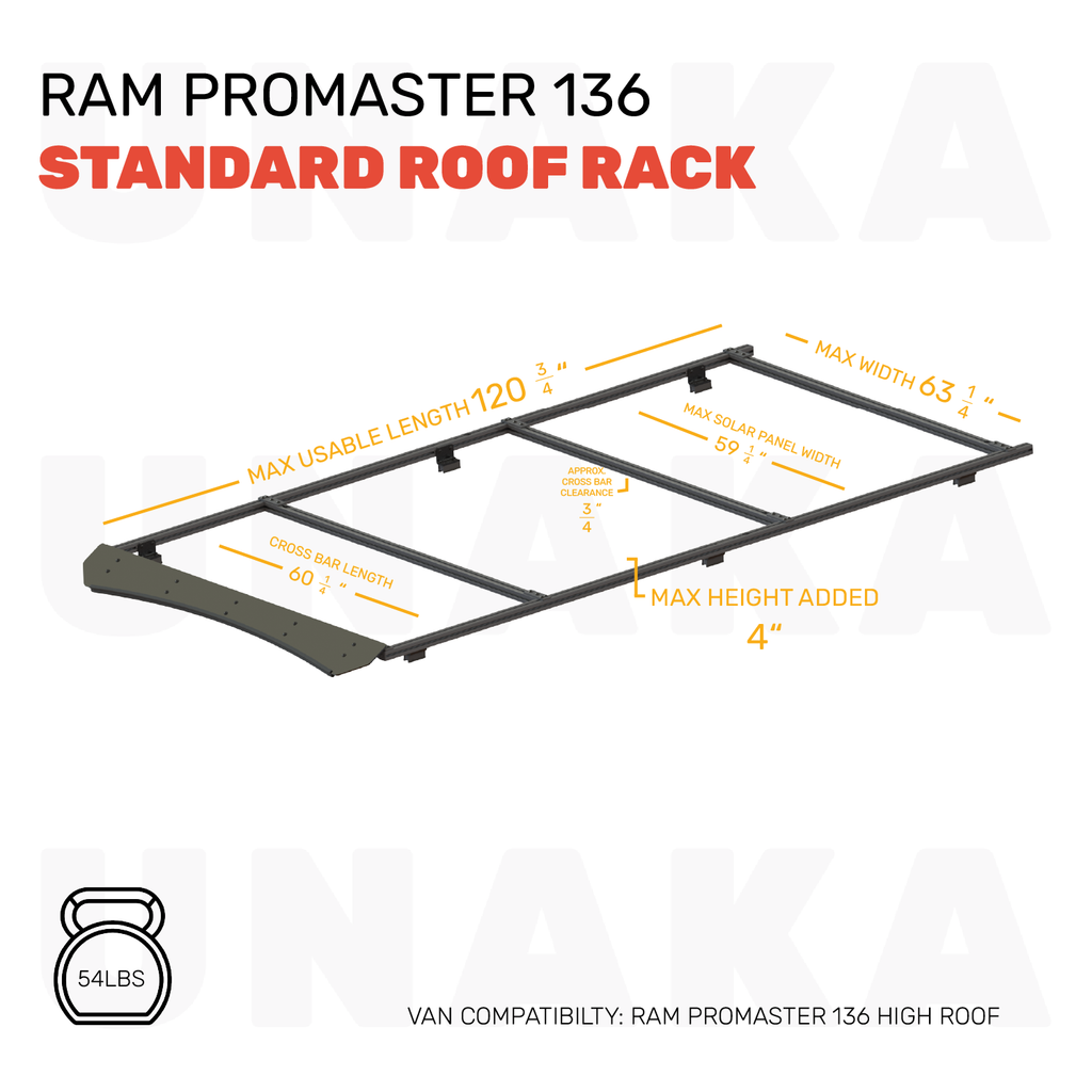Ram ProMaster Roof Rack - Standard - 136" High Roof