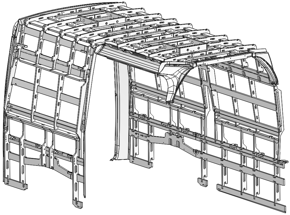 NVC Wall Framing Kit — Sprinter 144 (2019–Current)