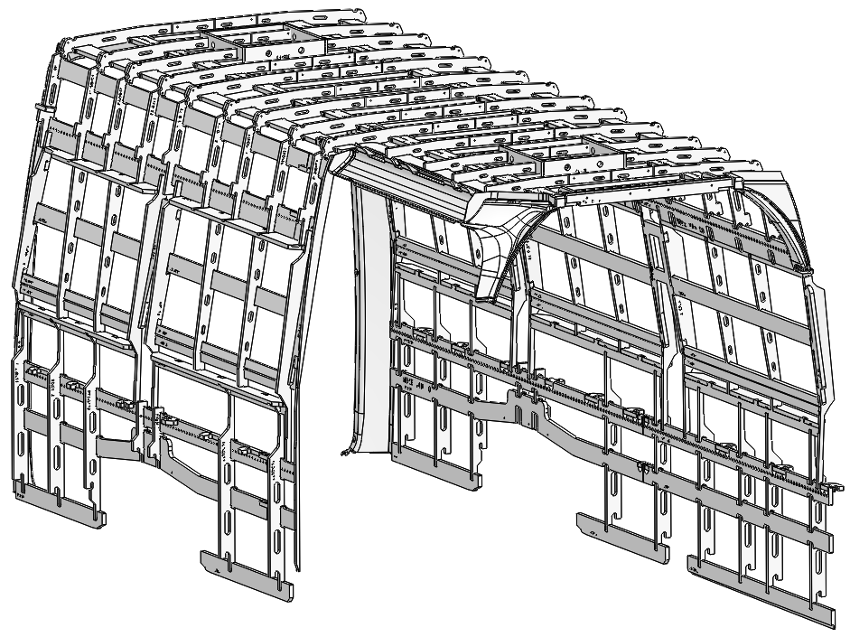 NVC Wall Framing Kit — Sprinter 170 (2019-current)