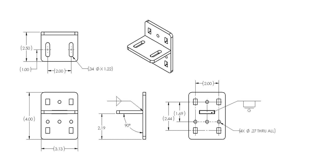 F45s AWNING BRACKETS - SET OF 3