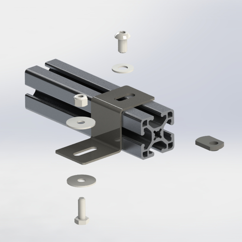 FLUSH MOUNT SOLAR PANEL BRACKETS - STAINLESS - 10 SERIES