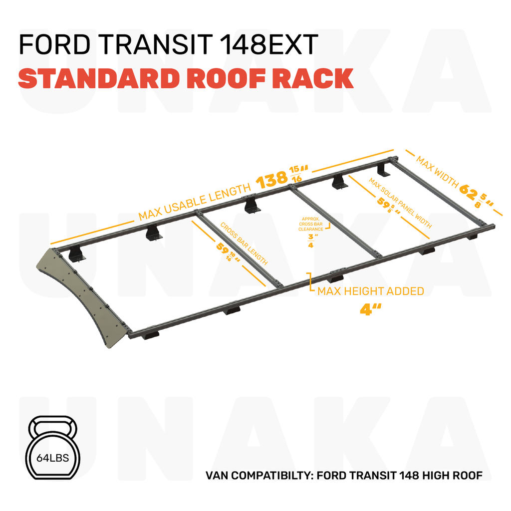 Ford Transit Roof Rack - Standard - 148" EXT High Roof